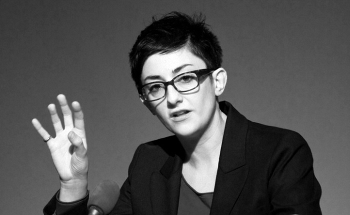 Maria Fusco at Judgment and Contemporary Art Criticism (Photo: Blaine Campbell) 